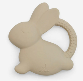 Jollein bijtring rubber bunny nougat