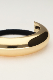 My jewellery haarelastiek met goudkleurige curve
