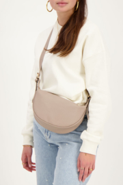 My Jewellery taupe crossbody met gouden rits