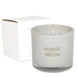 My Flame geurkaars met wens-armband - power vrouw - Amber's Secret