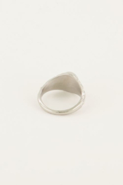 my jewellery ring | we love vintage transparante steen zilver.