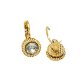 Camps & Camps oorbellen Swarovski Black Diamond