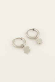 My Jewellery oorbellen | oorringen met klavertjes vier zilver