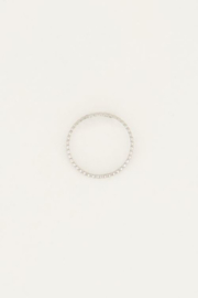 My Jewellery ring | verstelbare mix ring kleine rondjes zilver.