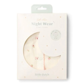 Little Dutch Eendelige pyjama - Wit - Fairy Garden - Fairy Blossom