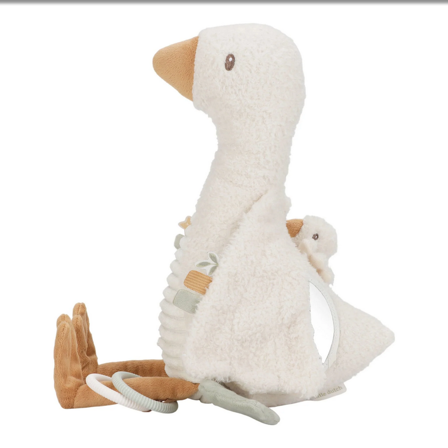 Little dutch Activiteitenknuffel Gans - Wit - Little Goose
