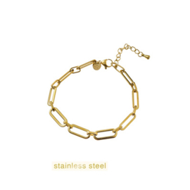 Go Dutch Label armband Flat Link Bracelet goud