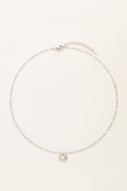 My jewellery Unconditional love necklace "hammered heart" zilver