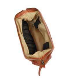 Bear Design toilettas beugelsluiting 'Oliviër' cognac