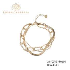 rose en camellia armband 3 dubbele schakel
