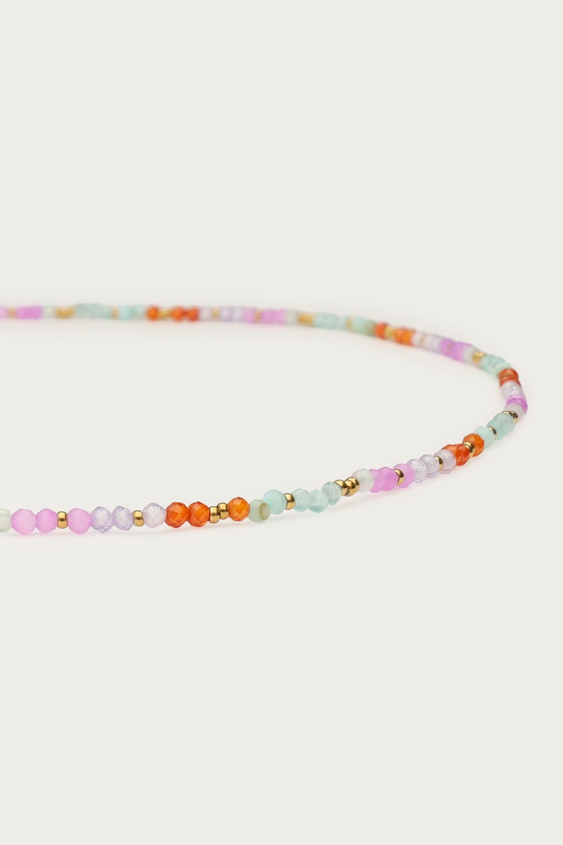 My Jewellery Botanical ketting met blauwe kralen