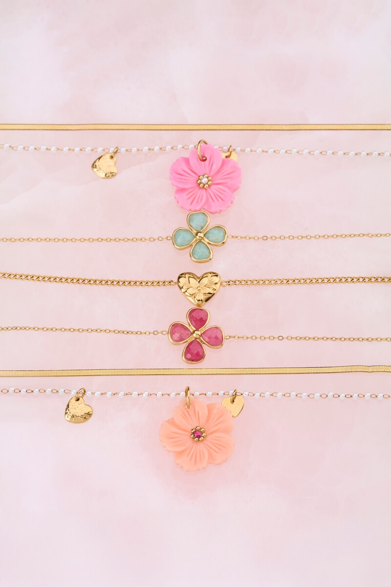 My Jewellery Botanical armband met bloemen hart
