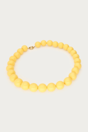 My jewellery gele ketting met grove kralen