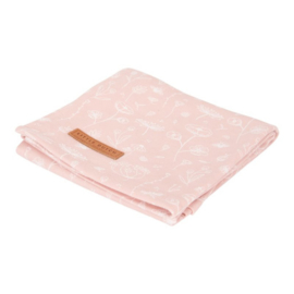 Little Dutch swaddle doek 120 x 120 | wild flowers pink