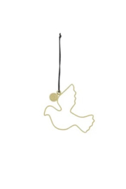Zusss metalen kerst hanger duifje