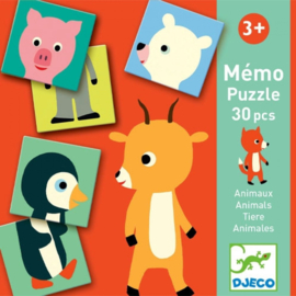 Djeco spel | memory puzzel dieren