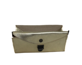 Bear Design Clutch/enveloptasje 'Pascalle' champagne