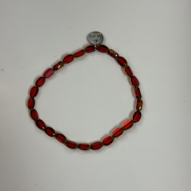 Just a touch armband crystal rood