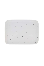 zusss melamine dienblad 43x33cm hartjes wit/antraciet