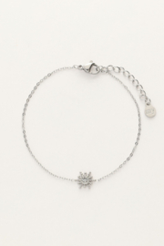 My jewellery armband zon en strass zilver