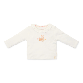 Little Dutch new born t-shirt lange mouw off white fairy garden