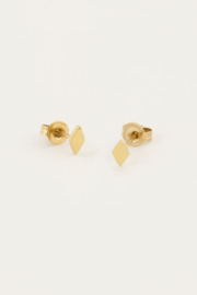 My Jewellery oorbellen | oorbellen studs ruitje goud*