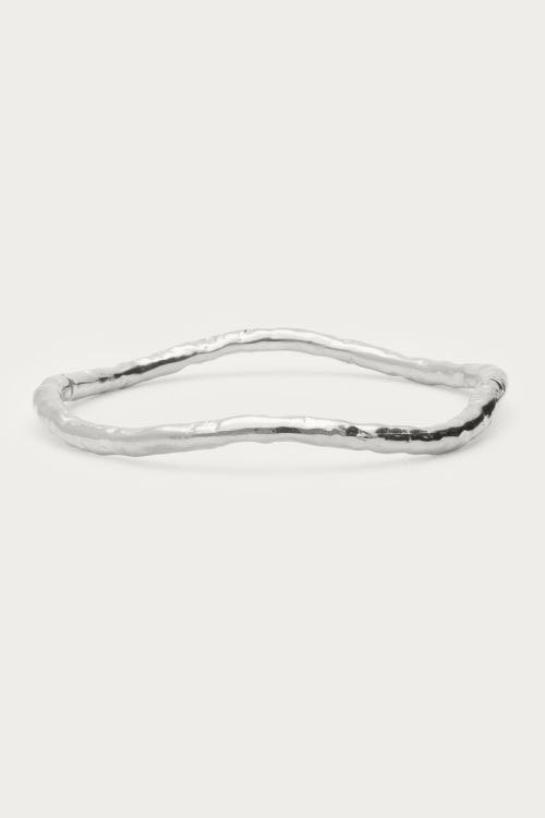 My Jewellery nomads bangle organic met structuur zilver