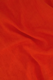 zusss doorknoop jurk koraalrood