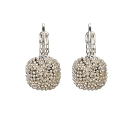 Camps & Camps oorbellen | zilver plated squared dormeuses