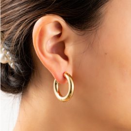 Go Dutch Label oorbellen | hoop 5 x 16mm goud