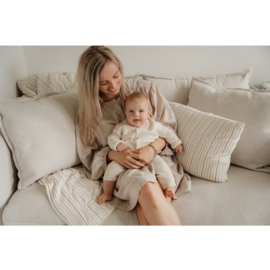 Little Dutch gebreid vest met knoopjes | soft white