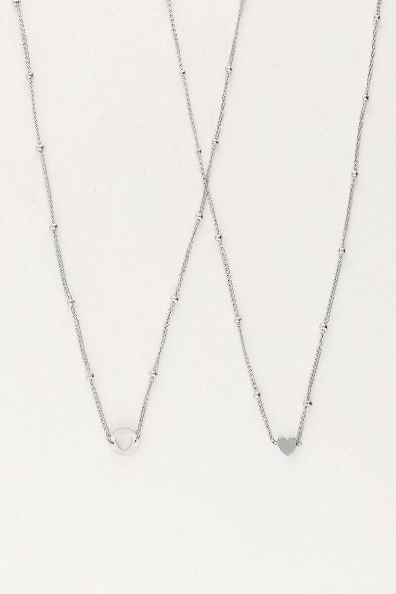 My jewellery Moeder en dochter ketting zilver