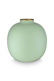 Pip Studio Metalen Vaas Mat Heldergroen 23cm