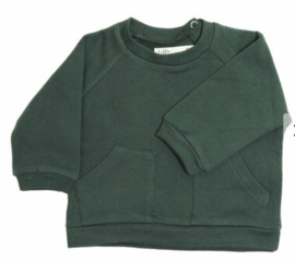 Snoozebaby riffle sweater Milo | sweat dark green