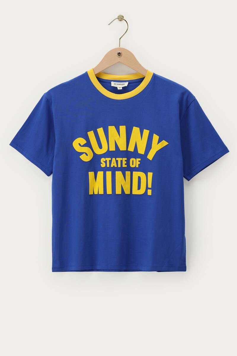 My Jewellery Blauw T-shirt "Sunny state of mind"