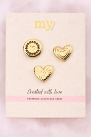My jewellery Iconic broche set goud