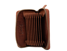 bear design pasjeshouder 'Rudie' cognac