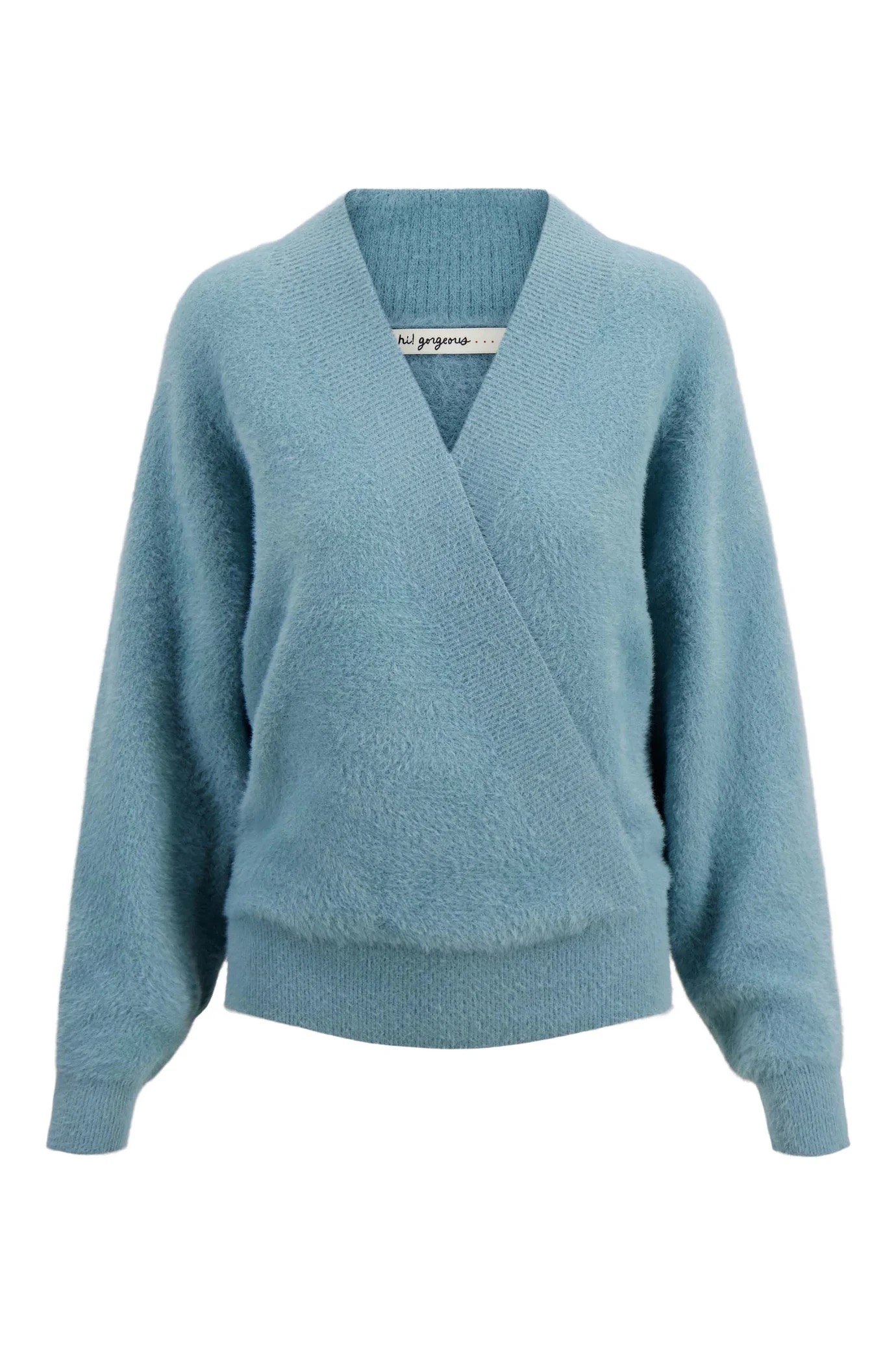 zusss wikkel trui in fluffy garen grey blue