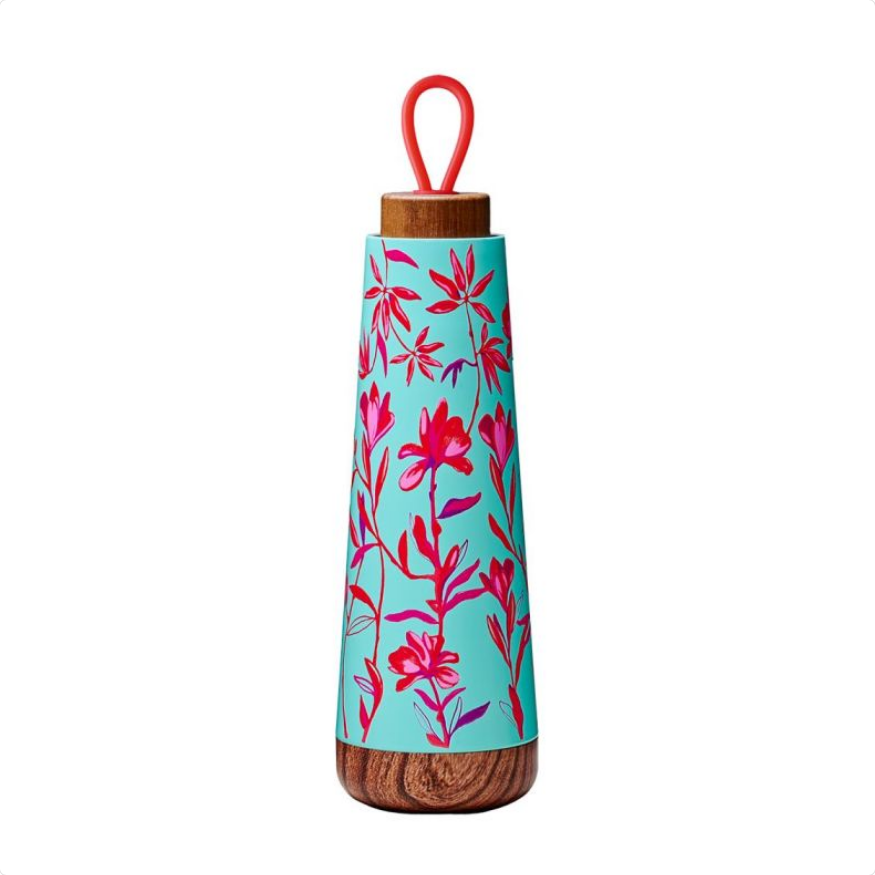 BioLoco rvs Loop red flowers