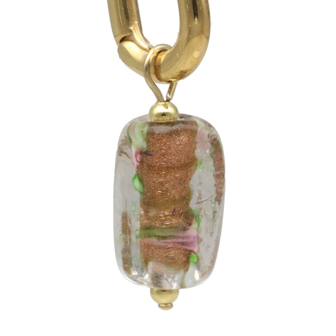 camps & camps oorbellen Glass Bead Bronze Shadow