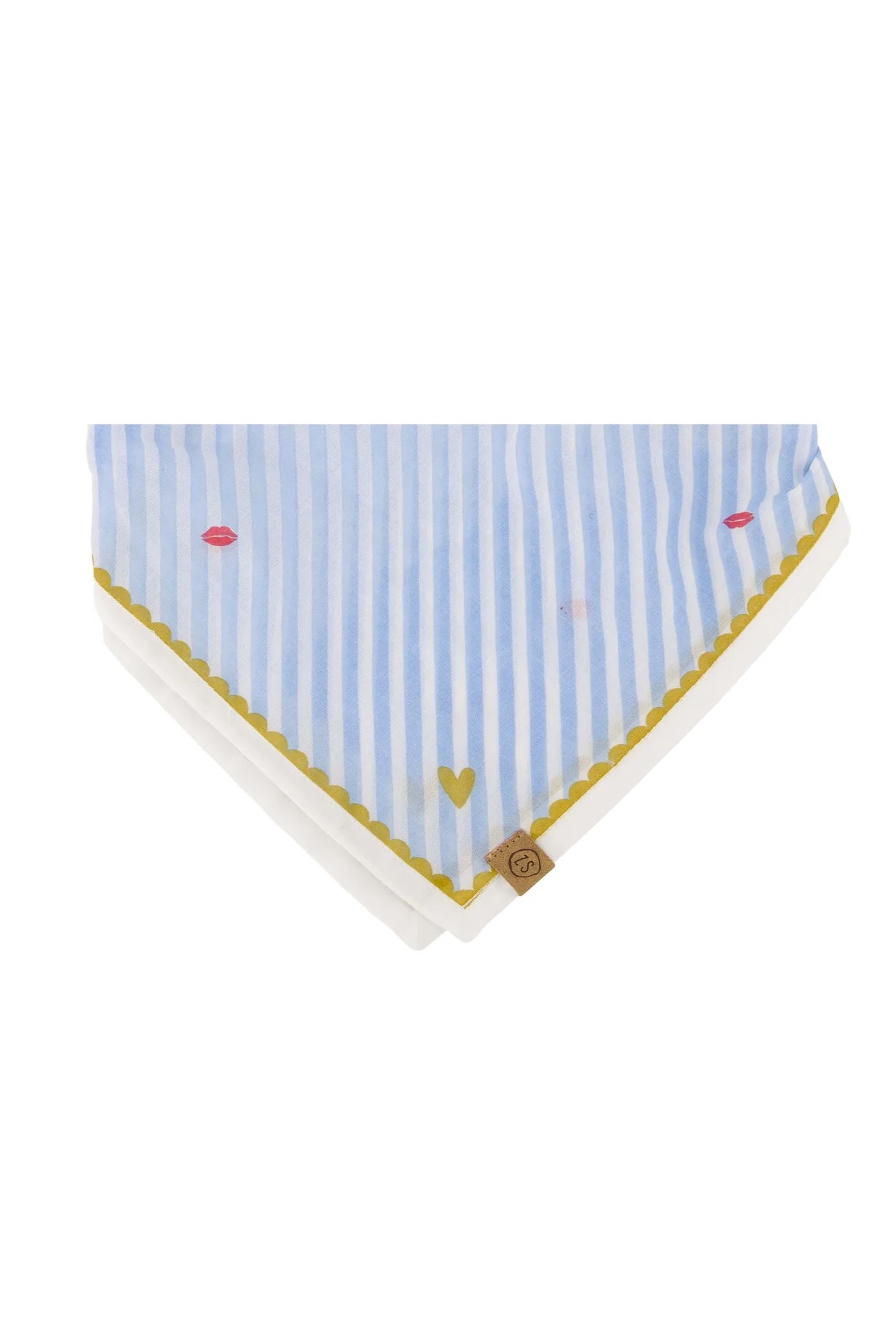 zusss bandana bisous gestreept wit/blauw