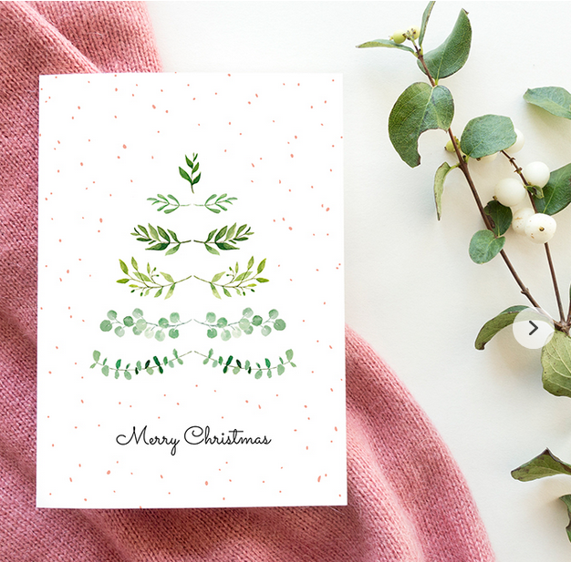 studio kuukeluus wenskaart kerst boom