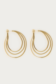 My Jewellery Oorhangers met ovalen koord