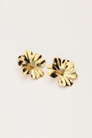 My Jewellery oorbellen iconicmet  bloem goud