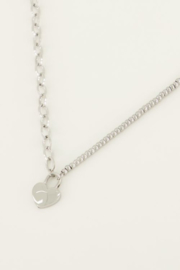 My Jewellery lketting | ketting hartjes slot zilver