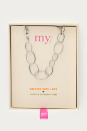 My jewellery ketting met ovale schakels zilver