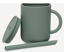 jollein siliconen drinkbeker | ash green