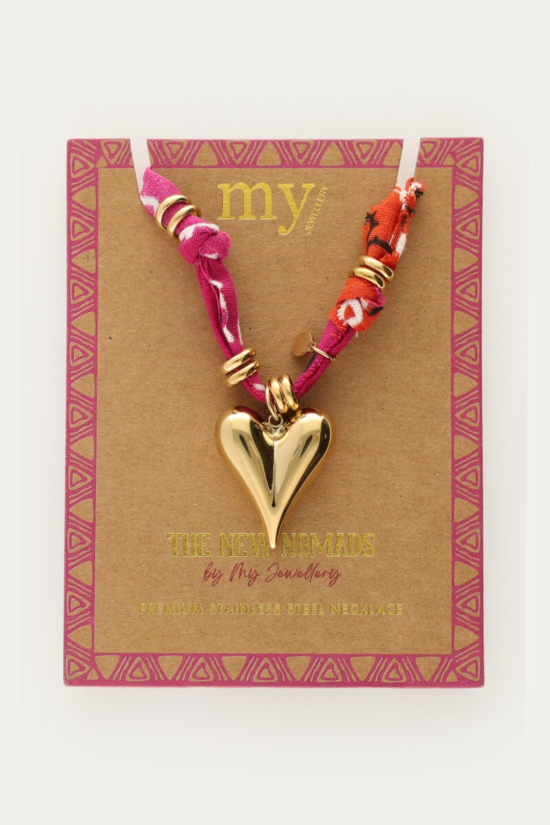 My jewellery Nomads bandana ketting met hart
