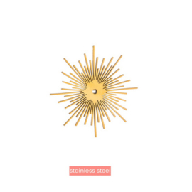 Go Dutch Label broche Rays of sunshine - 14K