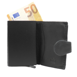 Bear design Card holder 'Evie' zwart